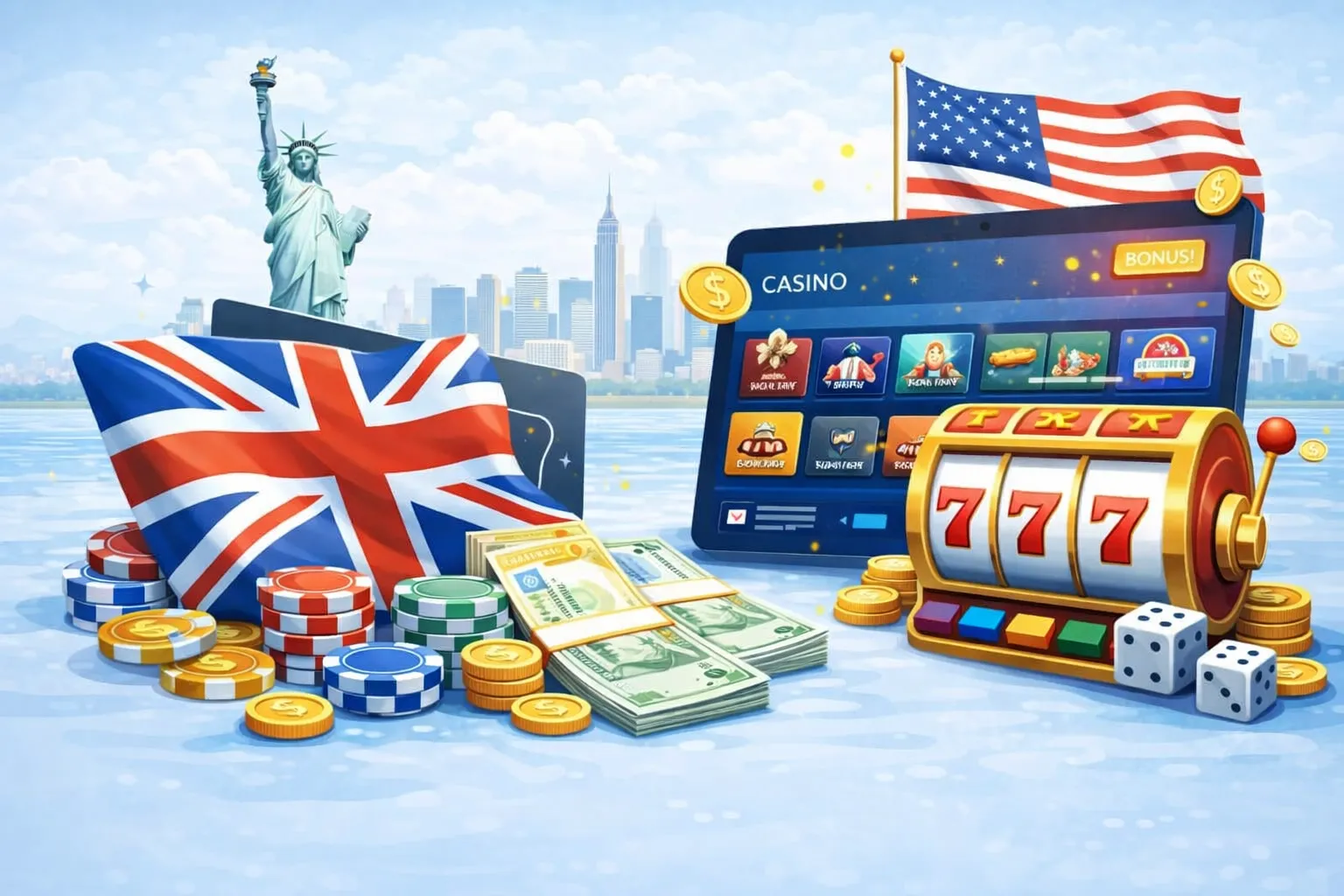 American Casinos accepting UK players